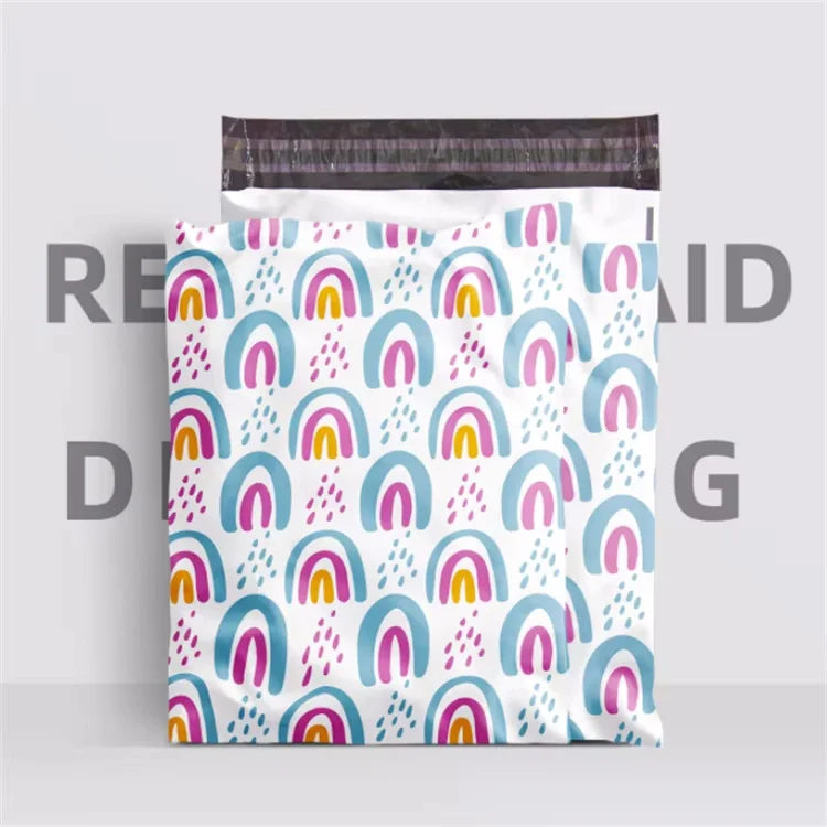 100PCS 9.8x13in Poly Mailer Adhesive Envelope Bag DIY Women Girl's Gifts Wedding Anniversary Plastic Mailing Packaging Pouches