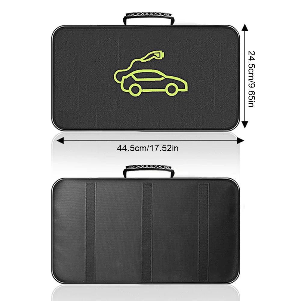 Electric Car Charger Plugs Storage Carry Bag EV Car Charging Cable Sockets Waterproof Fire Retardant Equipment Container
