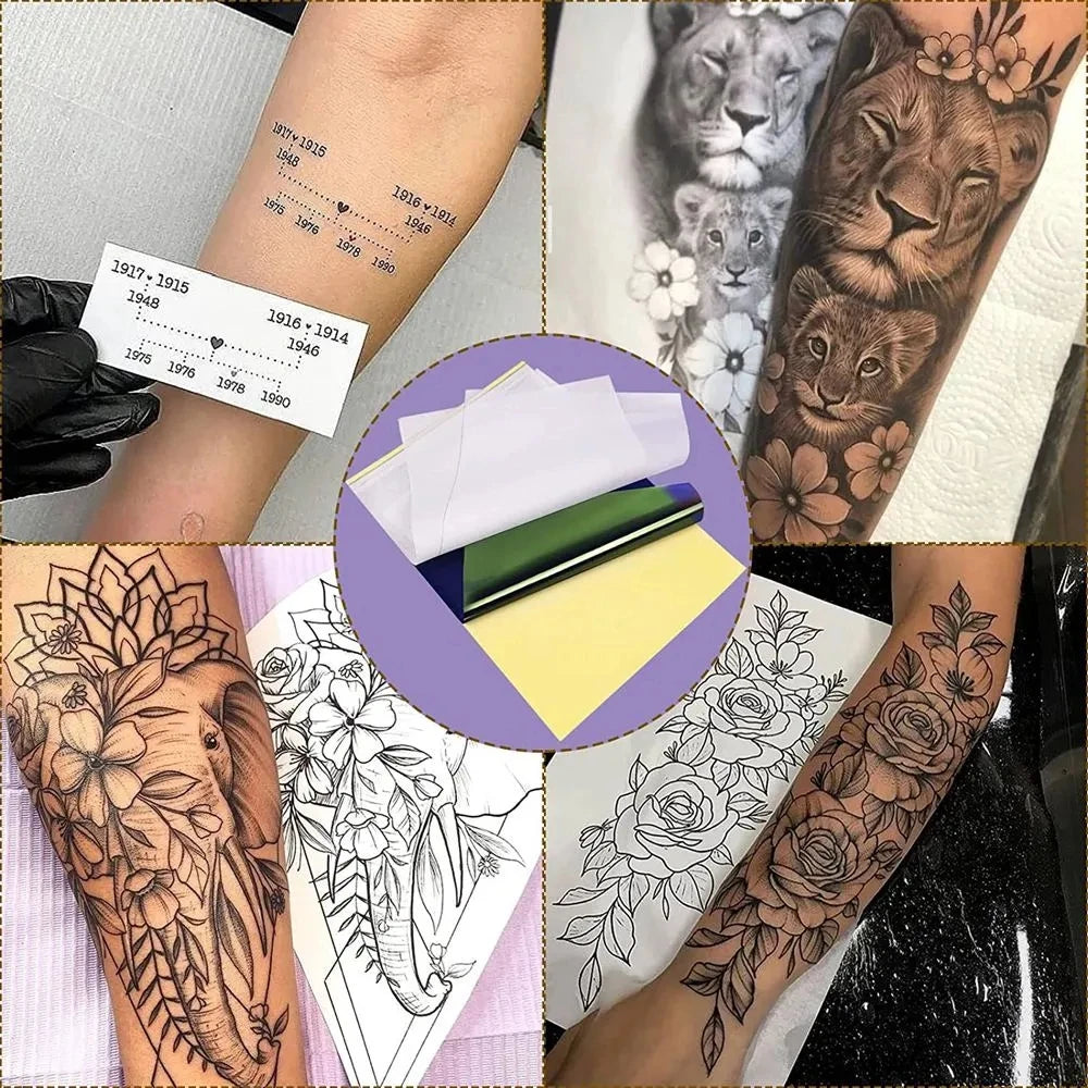 200-5PCS Tattoo Transfer Paper A4 Size Carbon Thermal Stencil Papers Tattoo Tracing Copier Paper for Printer Tattoo Accessories