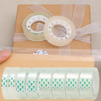 20-1Roll Transparent Adhesive Tape 0.8cm 1.2cm 1.8cm Width Strong Clear Sealing Tape for Office School Home Packaging Stationery