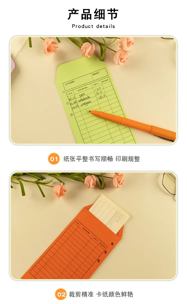 Bview Art PP Budget Envelope Monthly Weekly Planner, Cash Envelope Efficient Budget Savings and Expense Tracking