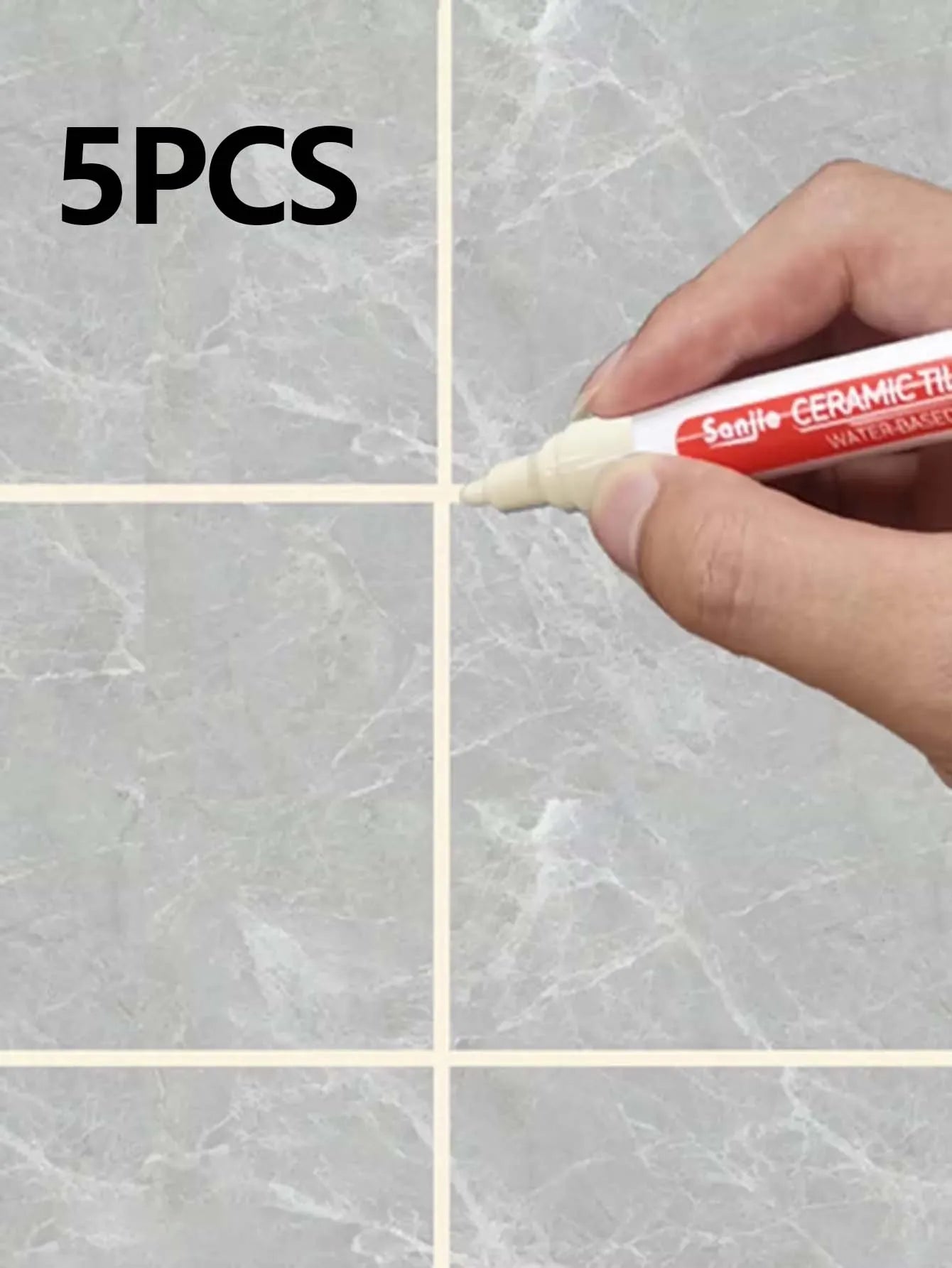 1/5/10PC  Waterproof Marker Pen Wall Seam Repair Tiles Grout Markers Pens Floor Bathroom Decontamination Paint Brush Tools