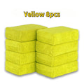 8PCS Microfibre Car Wax Applicator Pads Soft Rectangle Foam Auto Detailing Wax Sponge Paint Care Polishing Pad for Auto Cleaning