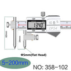 Round Hole Center Distance Digital Caliper 10mm 20mm Cone Probe Measuring Hole Center Distance Hole Distance Center Line Caliper