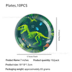 Jurassic Dinosaur Party Dinosaur Fossil Disposable Tableware Plate Cup Napkins Dinosaur Theme Birthday Party Decor Supplies