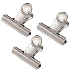 Stainless Steel Bulldog Clips Metal Office Paper Clip Binder Grip Clamp 75mm