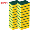 30/5pcs Magic Cleaning Sponges Double-sided Reusable Kitchen Sponge Wipes Pan Pot Dishwashing Scouring Pads Brush Clean Tools
