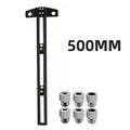 300/500MM Woodworking 2 in 1 Drilling Positioning Scoring Ruler - Adjustable T Square - Aluminum Scriber Marking Gauge Tool