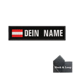 1PC 10cmX2.5cm Custom Name Flag Patch Stripes Badge Iron On Or Hook Loop Estonia Austria Bulgaria Hungary Romanian Ireland