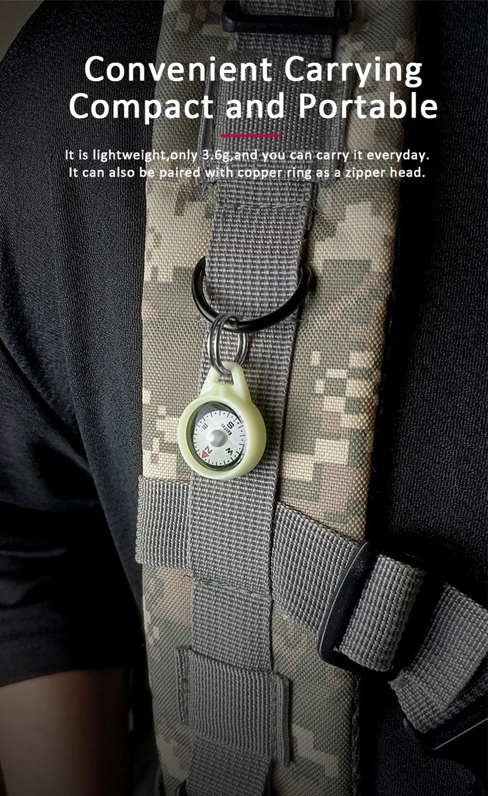 Kanpas EDC Outdoor Compass with Luminous / High Quality Compass / Outdoor Compass / Adventure Compass / K18 / K25