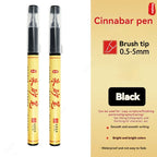 1-5pcs Writing Blessing Pen Specialist Cinnabar Brush Study Utensils Calligraphy Practice Special Learning Tools Xuan Paper Pen
