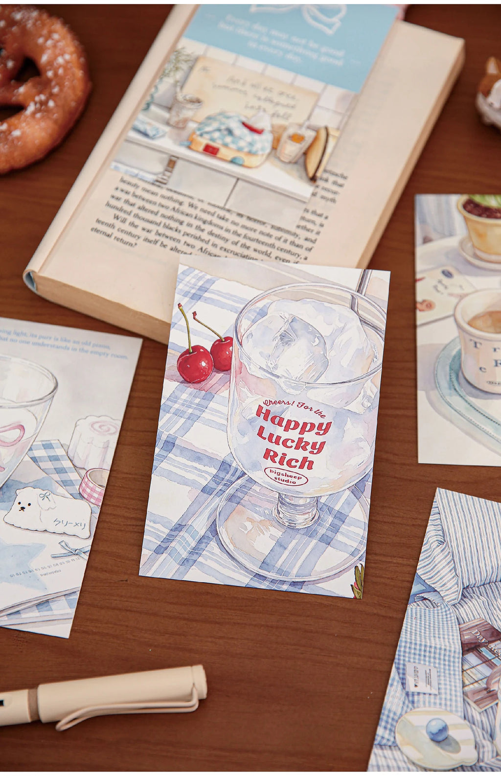 30sheets Kawaii Cartoon Animal Diary Illustration Commemorative Card Postcard Handmade Scrapbooking Material Card Paper