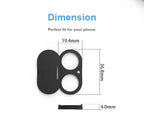Protective Back WebCam Cover Sticker Anti-Scratch Camera Lens Cap Plastic Phone Lens Privacy Protector for iPhone 16/16Plus