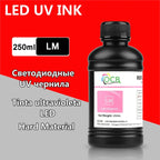 250ML Bottle LED UV Ink For Epson L800 L805 L1800 R290 R330 1390 1400 1410 UV Printer Ink UV Varnish Gloss Ink Hard INK Soft