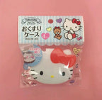 Sanrios Mini Organizer Case Anime Hellokittys Travel Pill Organizer Cute Mymelody Portable Medicine Vitamin Holder Containers