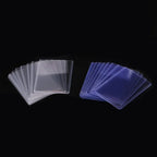 50/1Pcs Transparent Card Sleeve with Protective Film Clear Card Holder Idol Photo Game Baseball Card Holders Cover 35PT 3"x4"