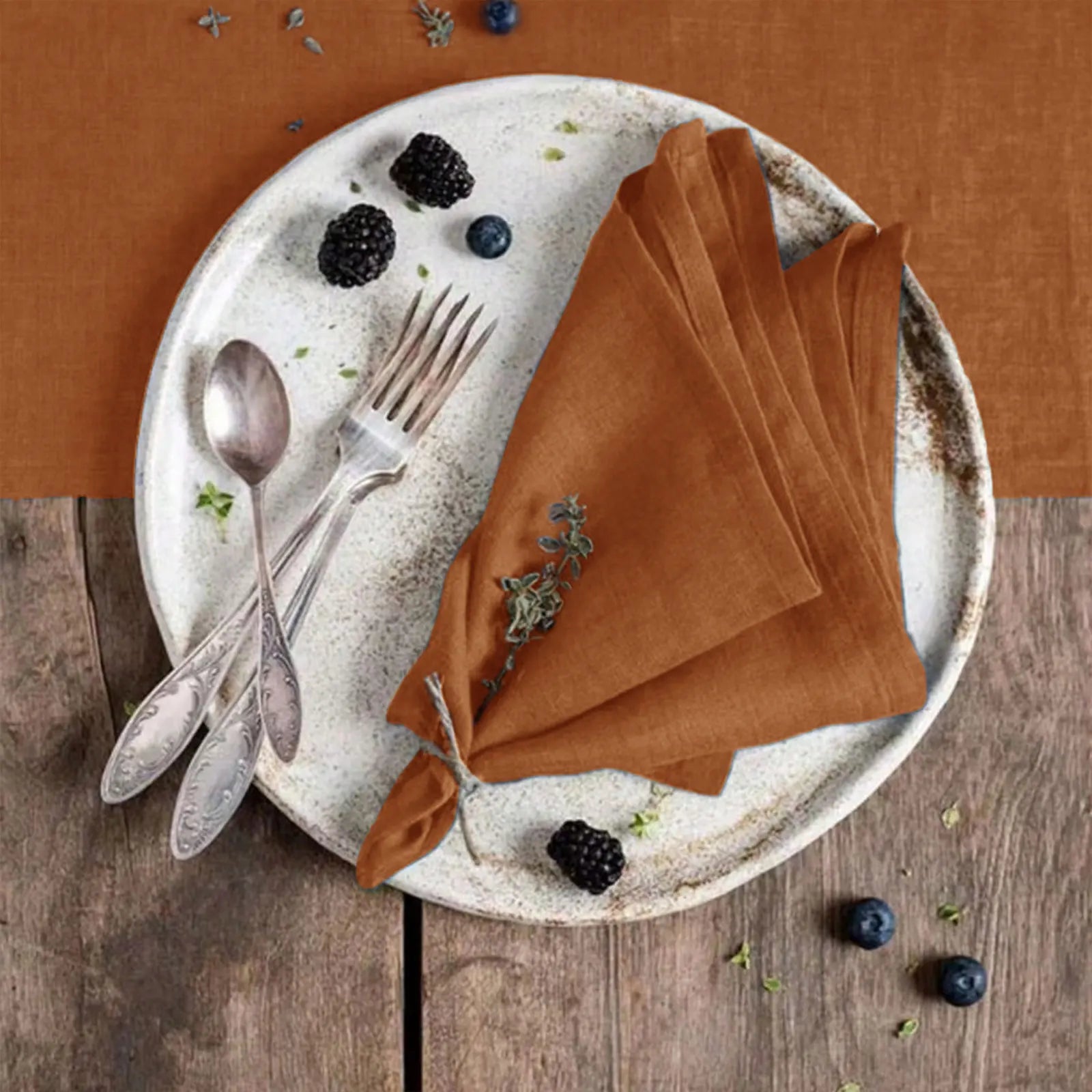 6/12PCS 40x40cm Cotton Linen Cloth Napkins Thickened Durable Placemat Reusable for Kitchen Dining Wedding Decoration