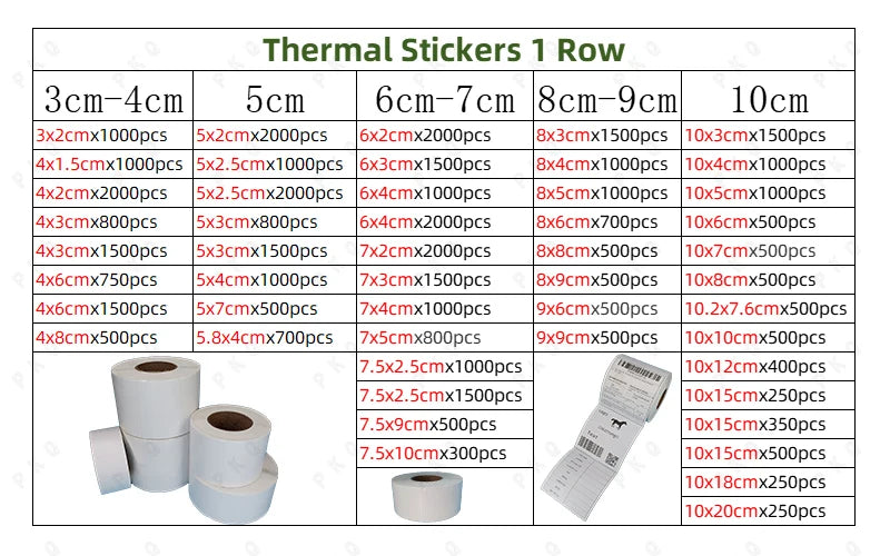 100x100mm Rolls Direct Thermal Label Self Adhesive Paper Waybill Address Thermal Sticker Shipping Label 80x60mm Product Label