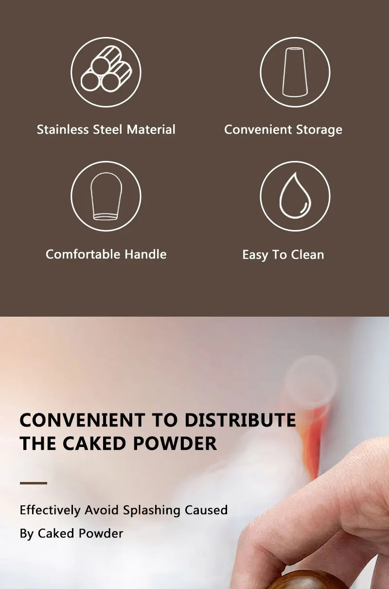 Coffee WDT Tools Needle Distributor Stainless Steel Powder Stirrer With Wooden Stand Espresso Maker Accessories Barista Tools