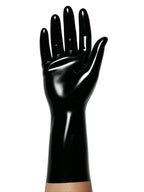 Black Latex Long Gloves Unisex Rubber Gloves Fashion Photography Props ﻿