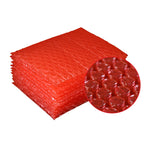 100Pack Self-adhesive Envelope Red Bubble Packing Bags PE Anti-static Shockproof Packaging Bag Double Film Bubble Bag