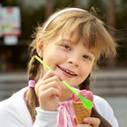 Snow Cone Spoon Straws Long Milkshake Straws for Drinking Snow Cone Ice Cream Coffee Kitchen Stirring Utensil Supplies