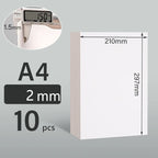 10 Sheets A4 Hard Cardboard White Gray Brown Kraft Paper Diy Handmake Card Making Craft Paper Board Thickness 1mm/1.5mm/2mm