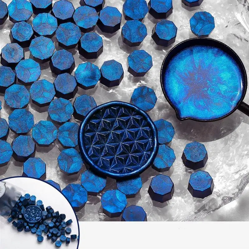 100Pc Glitter Sealing Wax Seal Stamp Wax Beads Scrapbook Material Wedding Birthday Party Invitation Stamp DIY Stamp Decoration