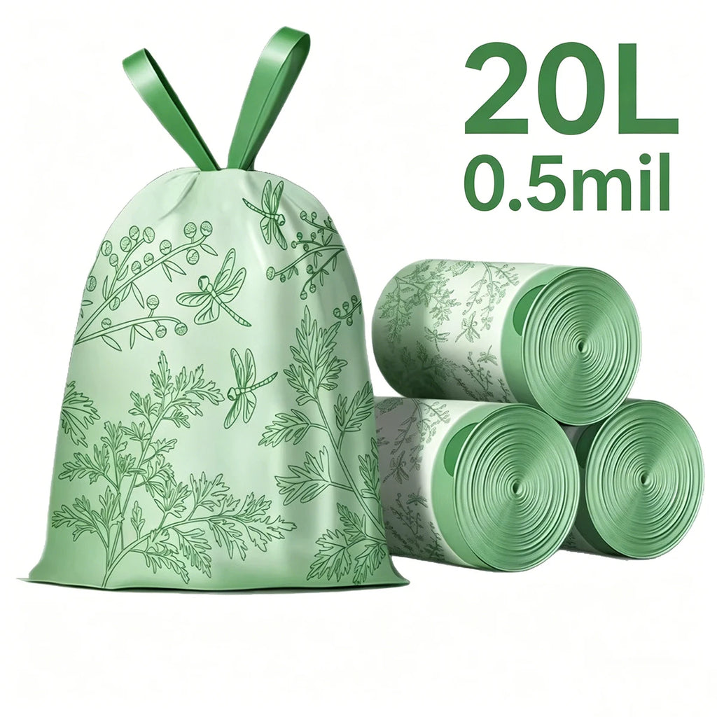 35pcs Trash Bag 4Gallon/15L for Bathroom 47*50cm