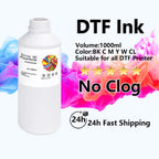 DTF Direct To Film Transfer Ink DTF Ink 1000ML/Bottle For Epson DX5 DX7 4720 XP600 Printhead L1800 1390 L805 L3200 DTF Printer