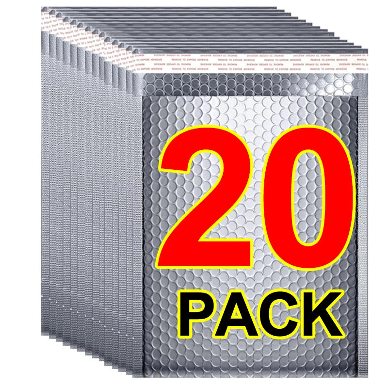 Bubble Mailers Silver Padded Mailing Envelopes Self Seal Shipping Envelopes for Packing Mailing Bubble Mailers Mailer Bags