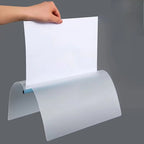 5Pcs Gradient Pull-out Clip Teardrop-shaped A4 Transparent Folder Pull-out Clip Resume File Folder Approval and Submission