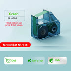 Niimbot N1/B18 Thermal Transfer Label Printer Label Maker with Black Ribbon Paper Tag Sticker for Home Office Jewelry Garden