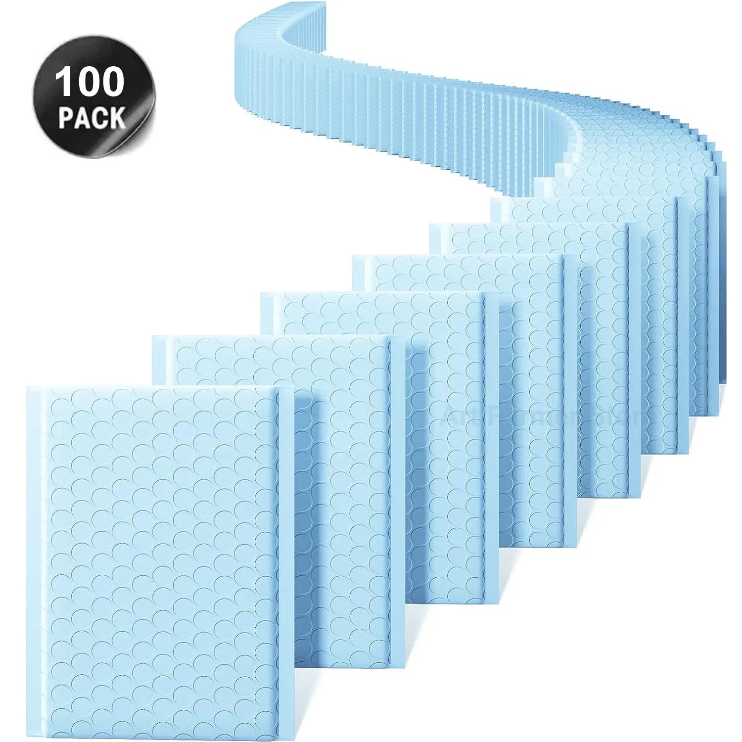 100 Pcs Bubble Mailers Blue Poly Bubble Mailer Self Seal Padded Envelopes Gift Waterproof Packaging Envelope Bags for Shipping