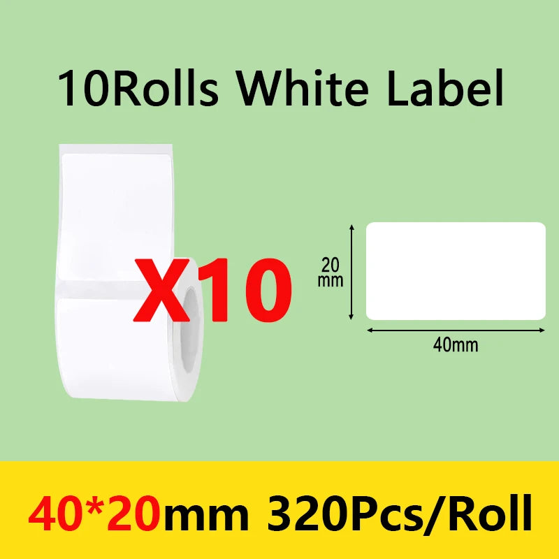 Niimbot B21/B1/B203 Mini Bluetooth Thermal Printer Anti-Oil Sticker Waterproof Adhesive Label Paper For Office Tag Labels Maker