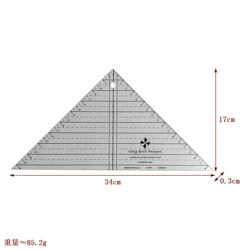 Yokoyama Acrylic Sewing Ruler For Patchwork Measuring Drawing Dressmaker Yardstick DIY Craft Quilting Cutting Accessories Tool
