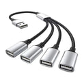 USB Cable Splitter HUB Extentions 2/3/4 Ports Phone Charger Power Adapter OTG Multiple Expander Charging Docking for Computer