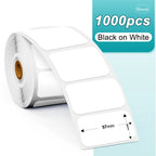 Phomemo PM241 Shipping Printer Label Sticker Round Paper Square Label Rainbow Color for DIY Logo Design Small Business Adress