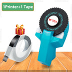 Motex E101 Portable 3D Embossing Label Printer Similar as B90 Dymo 12965 1610 Manual Label Maker DIY Adhesive Dymo 3D Label Tape