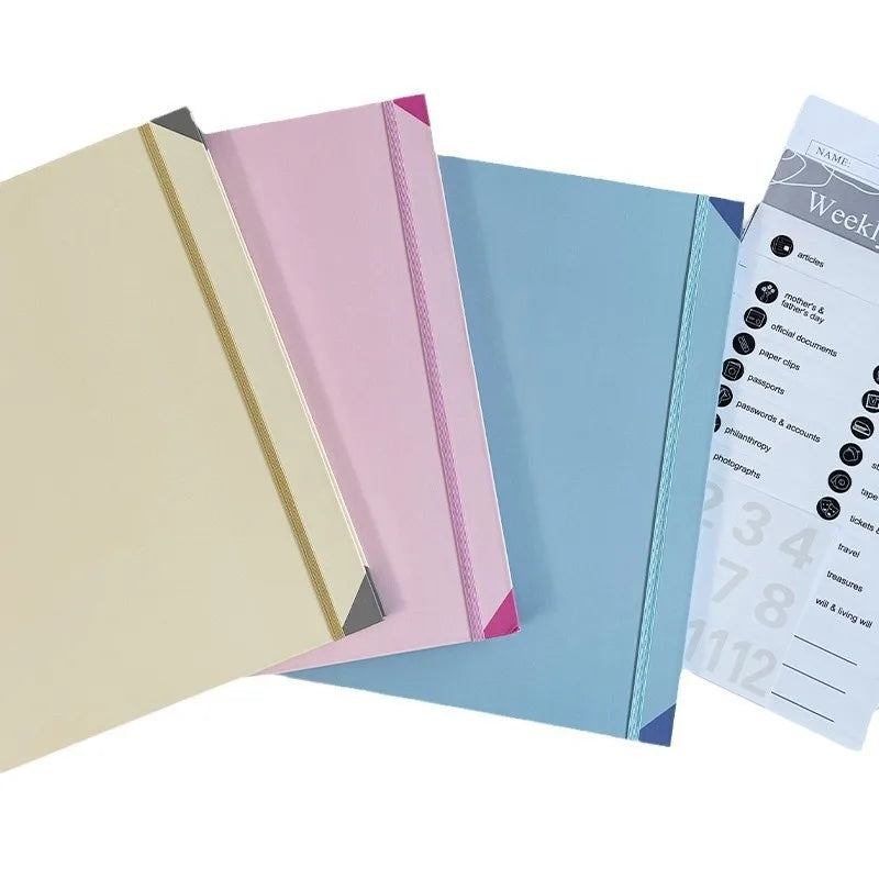 In Case I Go Missing Binder Folio Document Organizer Expanding File Folder Pockets Accordion Document Organizer Pocket Organ