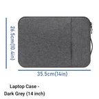Waterproof Laptop Bag Sleeve Tablet Cover For MacBook Air Pro Xiaomi Dell Acer Notebook Computer Case 11 12 13 14 15 15.6 Inch