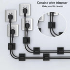 50Pcs Cable Clip Self-Adhesive Cable Organizer Wire Protector Holder For Mouse Headset Wire Storage Desktop Tidy Management Clip