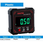 360° IP65/IP54 Digital Protractor Electronic Goniometer Inclinometer Digital Level With Magnetic Base