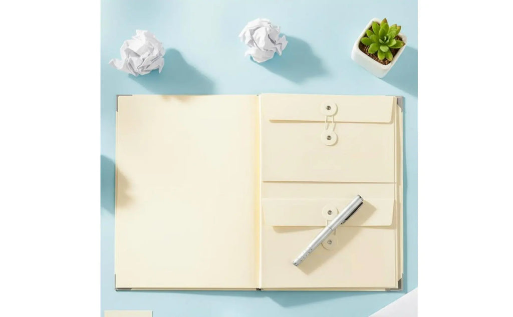 Manila Pocket Binder Expandable Accordion File Folder Expanding File Folder Easy to Organize Expanding Document Organizer