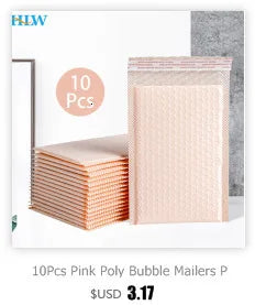 30pcs/lot Rose Gold/Silver/Purple/Blue Packaging Shipping Bubble Mailer Plastic Padded Envelopes Gift Bag Mailing Envelope Bag