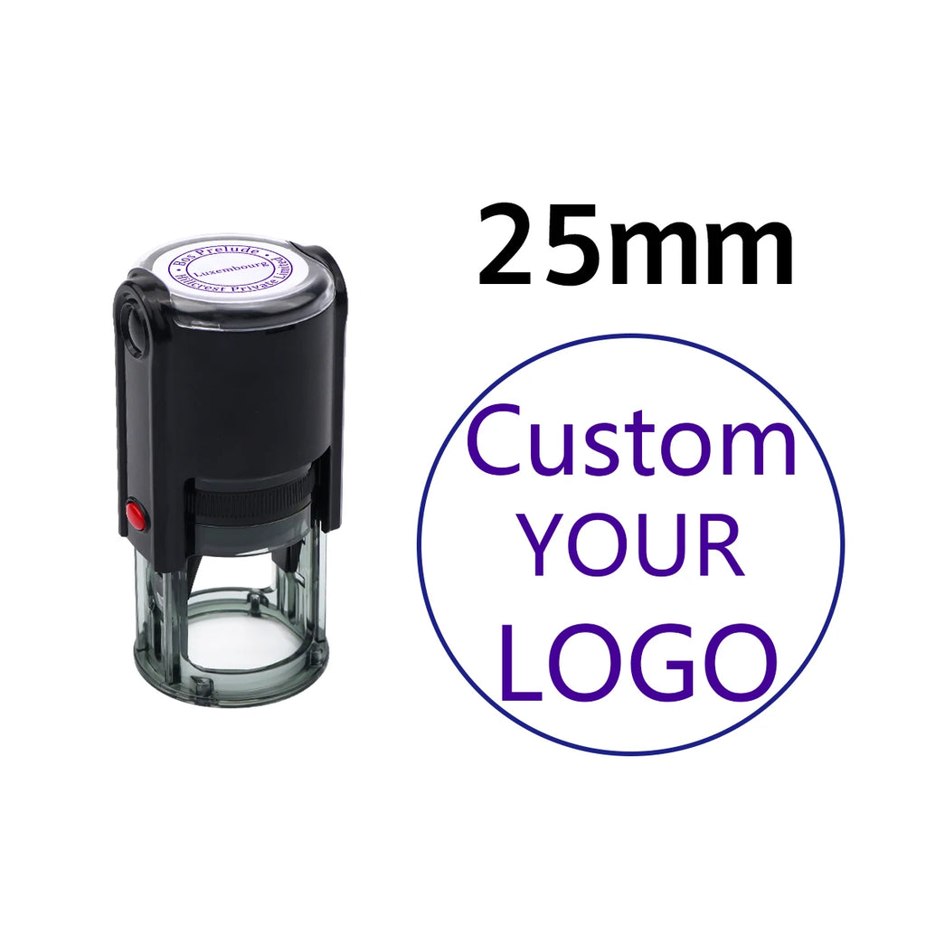 Custom Self-Inking Stamp With Your Own Logo,Photosensitive Ink / Rubber Stamp,Personalize Your Logo Multiple Ink Color Option