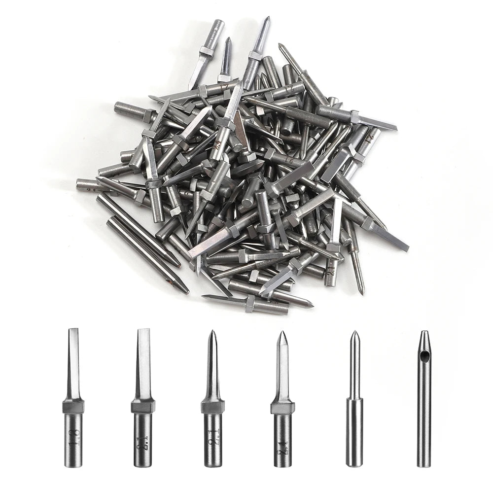 WUTA Multifunctional Leather Hole Punch Round Pricking Iron Stitching Punching Chisel Interchangeable Head Leather Craft Tools