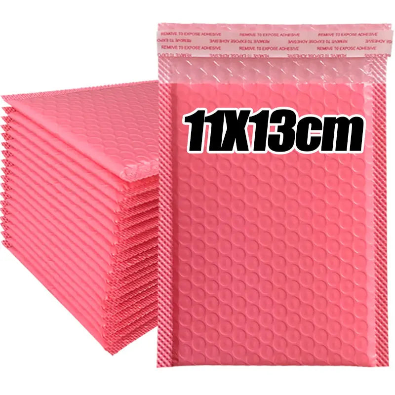 1/100Pcs Pink Poly Bubble Mailers Padded Envelopes Self Seal Padded Envelopes Gift Bags Black Packaging Envelope Bags For Book
