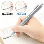 Vernier Caliper Pen Metric mm Ballpoint Stationery Blue Black Refill Student Plastic Measure Piston Tool Micrometer Ruler 100mm