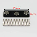 20pcs Laser Engraving Name Badge Holder Round Corner Stainless Steel Badge Blank Material 70x20mm